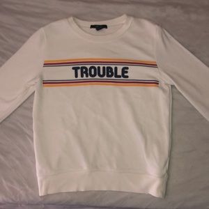 White crew neck